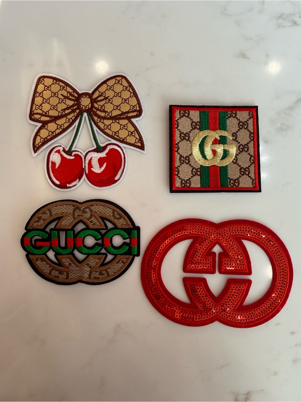 Beautiful Hand Crafted Sequins and regular Iron on patches.